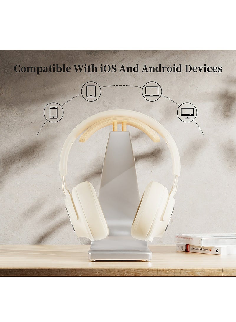 P1 Heavy Bass Wireless Bluetooth Headset for Sports, for Phone/PC Gaming Earpiece Bluetooth Headphones (White)