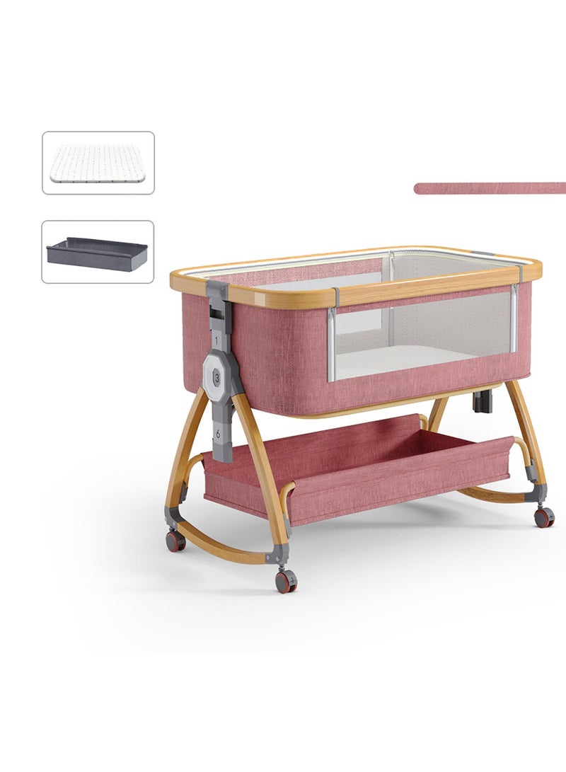 Neonatal Mosquito Net Bed, Foldable Portable Child/Baby Splicing Bed, Side Bed, Cradle Bed