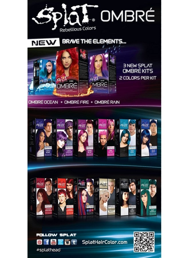 Rebellious Colors Hair Coloring Complete Kit Rain Ombre