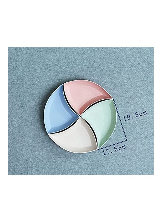 4-Piece Crescent Dinner Plates Multicolour 19.5cm