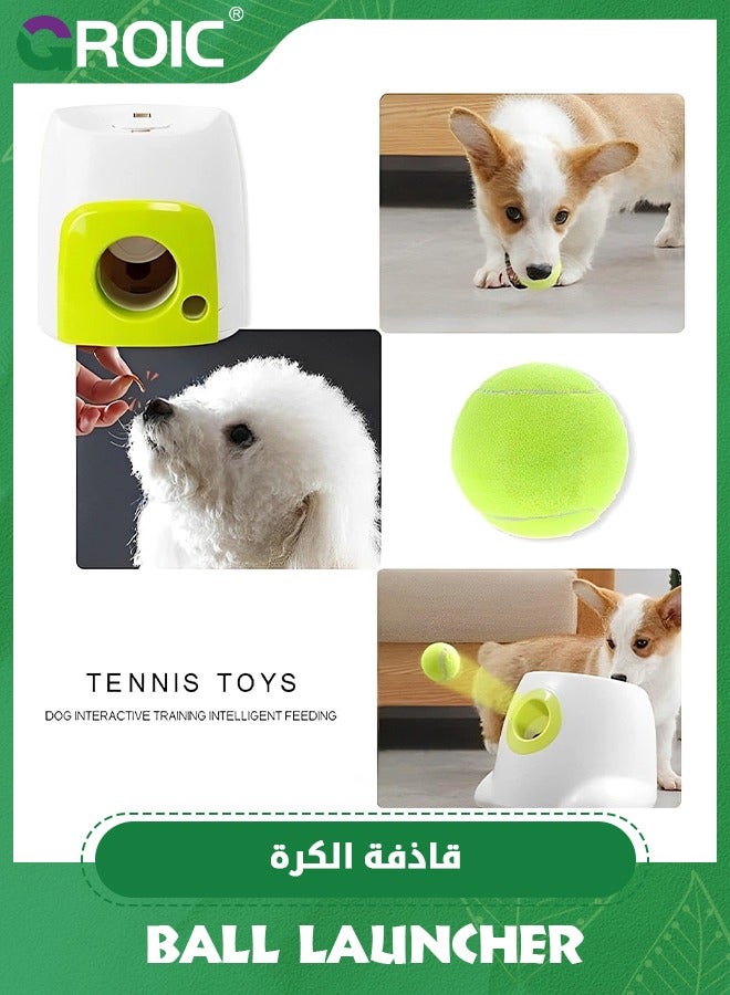 Automatic Ball Launcher for Dogs, Dog Automatic Ball Snack Reward Machine, Automatic Dog Ball Launcher, Tennis Ball Machinefor Big and Medium Dogs, Interactive Toys Dogs,Pet Supplies