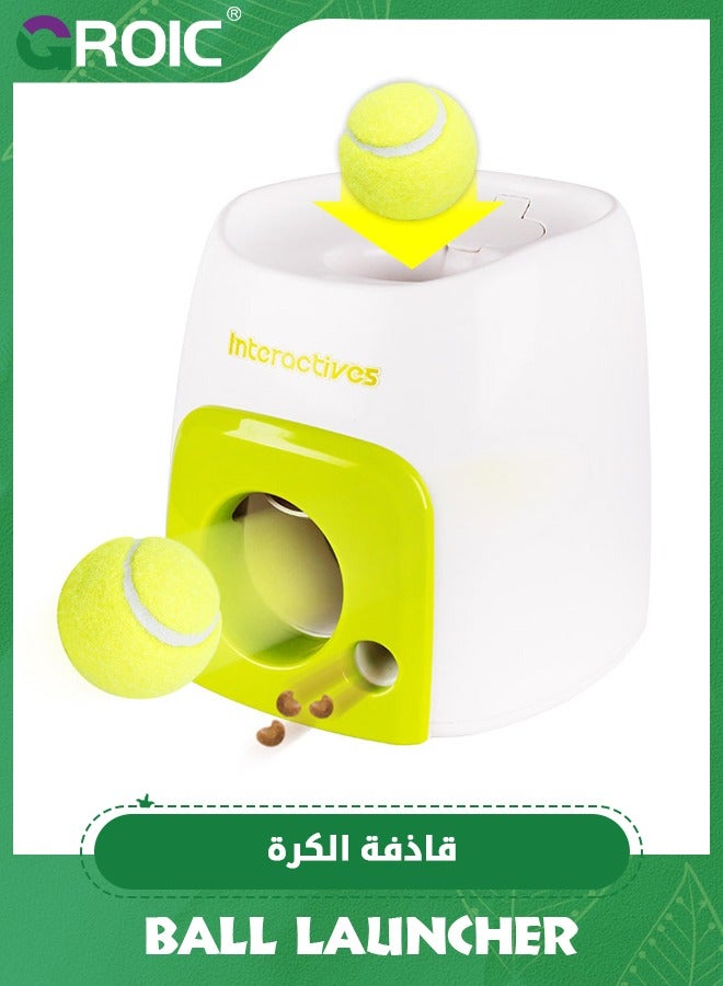 Automatic Ball Launcher for Dogs, Dog Automatic Ball Snack Reward Machine, Automatic Dog Ball Launcher, Tennis Ball Machinefor Big and Medium Dogs, Interactive Toys Dogs,Pet Supplies