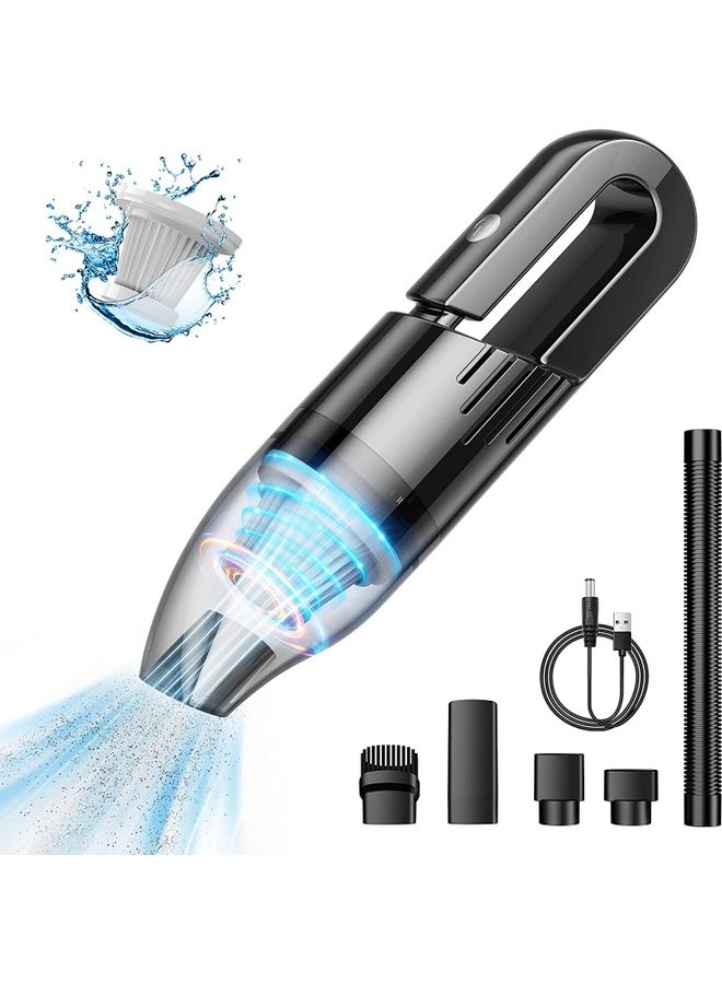 Handheld Cordless Vacuum Cleaner 120 W Vacuum 4 Black