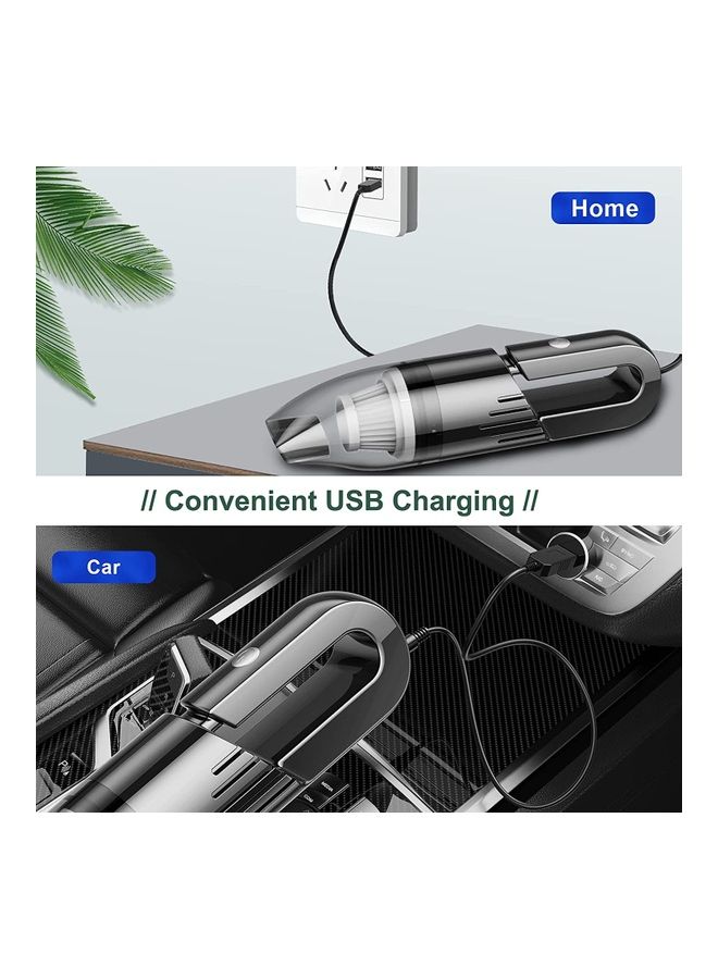 Handheld Cordless Vacuum Cleaner 120 W Vacuum 4 Black