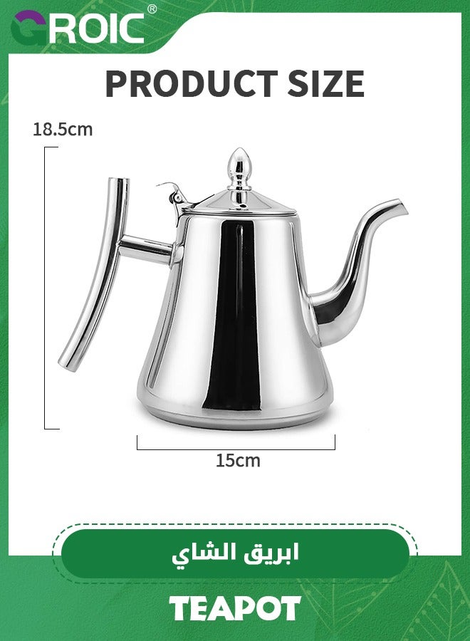 Coffee Kettle,Tea Kettle for Stovetop,Coffee Kettle with Flow Control, Food Grade Stainless Steel Water Kettle, Tea Pot for Home & Kitchen,Tea Kettle 1.5L