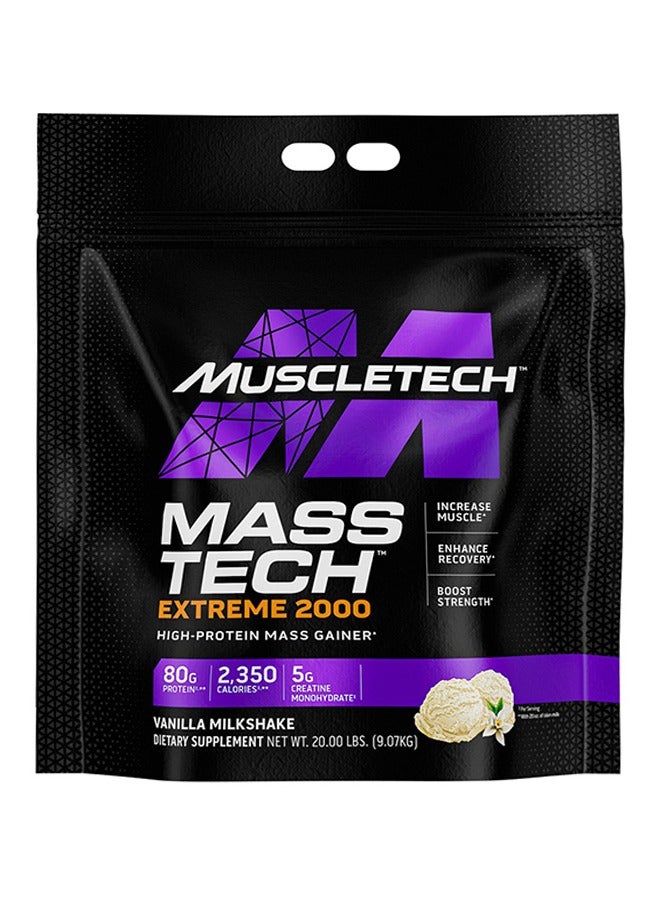 MuscleTech Mass Tech Extreme 2000 Vanilla Milkshake 20lbs US (RB)