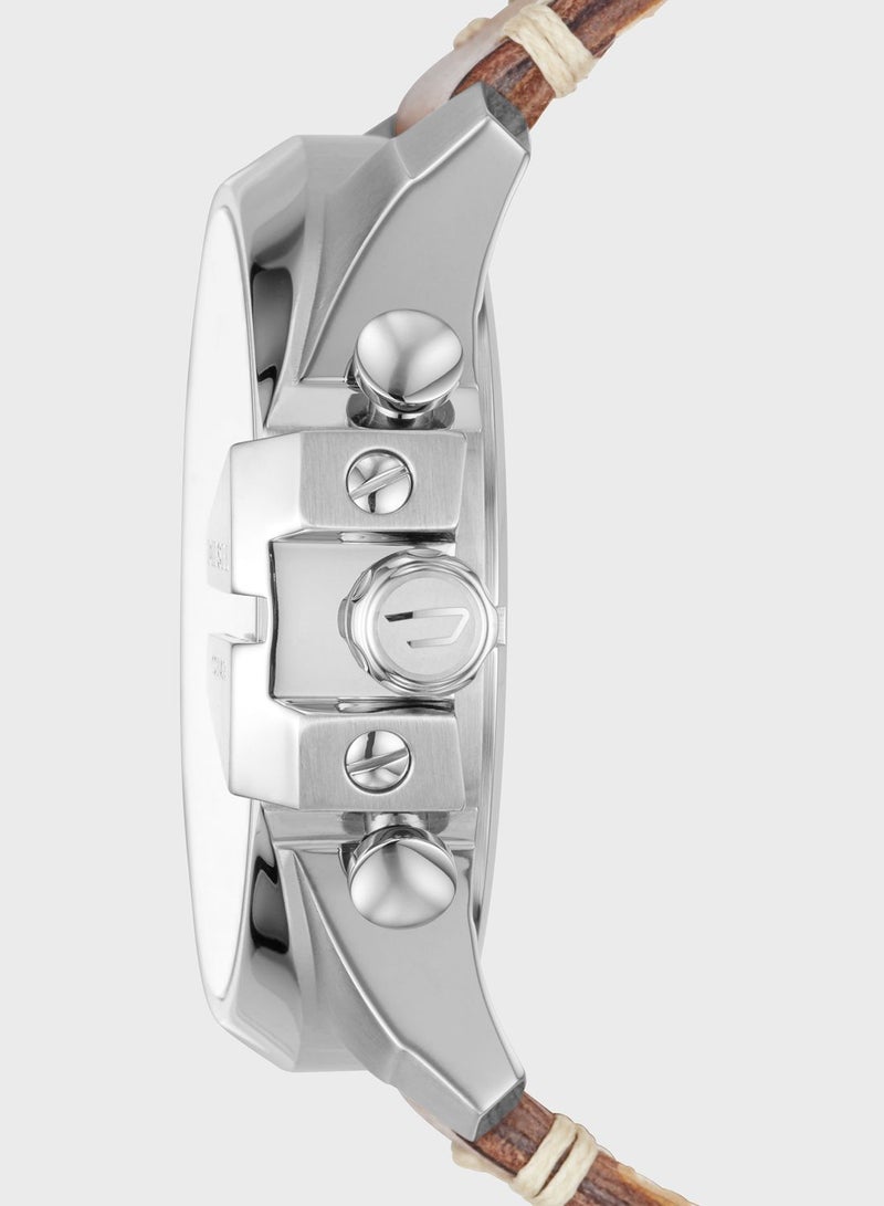 Dz4458 Leather Strap Analog Watch