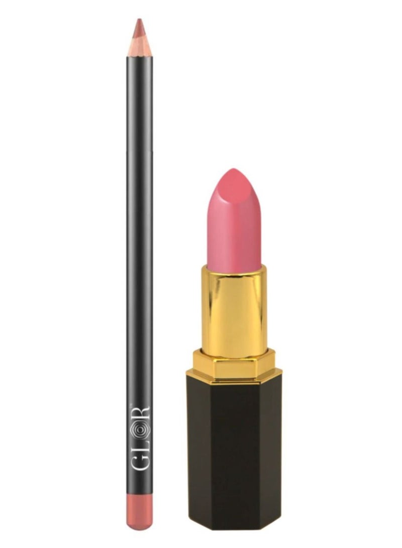 Glor Endless Charm Ultimate Precision Lip Liner - Lady Rose and Glor Endless Charm Lipstick Whispering Rose