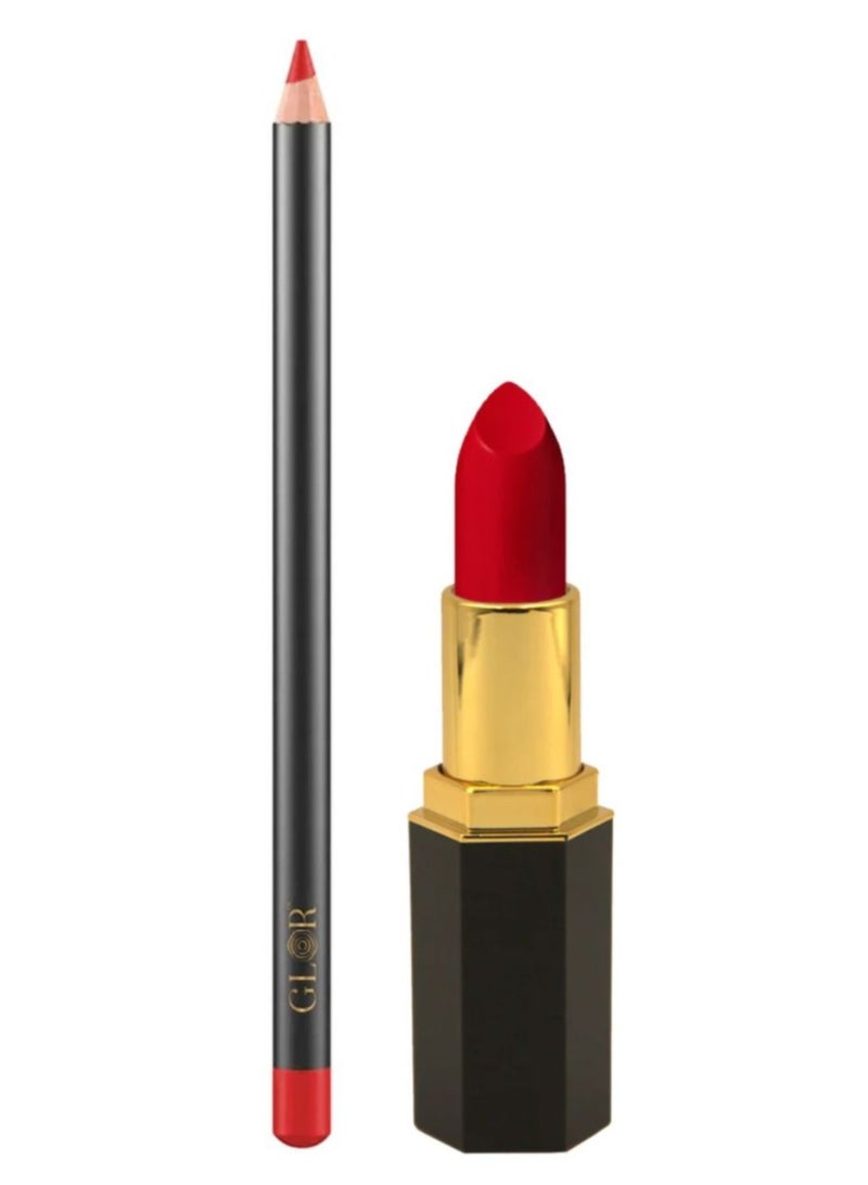 Glor Endless Charm Ultimate Precision Lip Liner - Cremisi and Glor Endless Charm Lipstick Raspberry Range