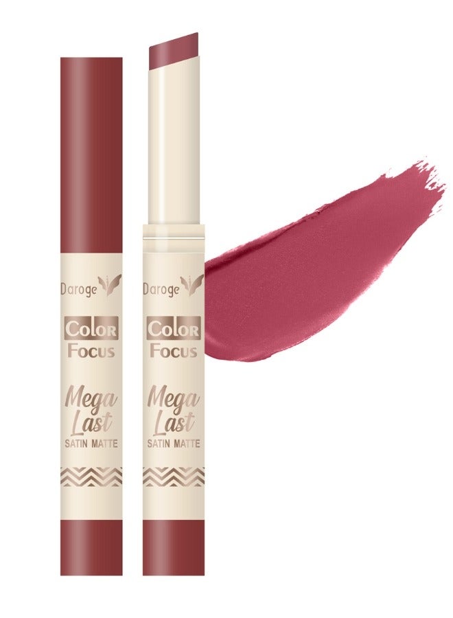 Color Focus Mega Last Satin Matte Nude Lipstick Persian Red