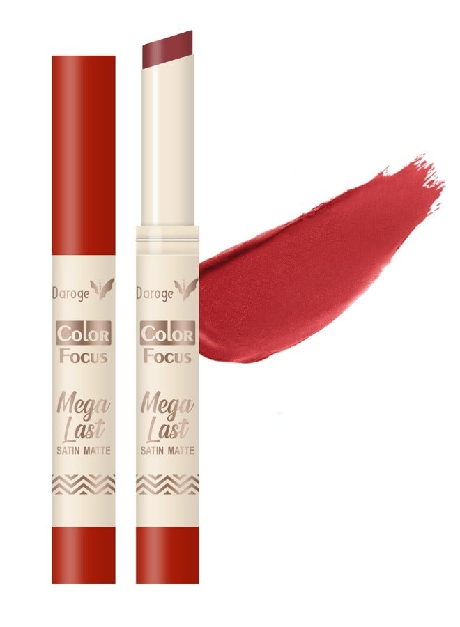 Color Focus Mega Last Satin Matte Nude Lipstick Cornell Red