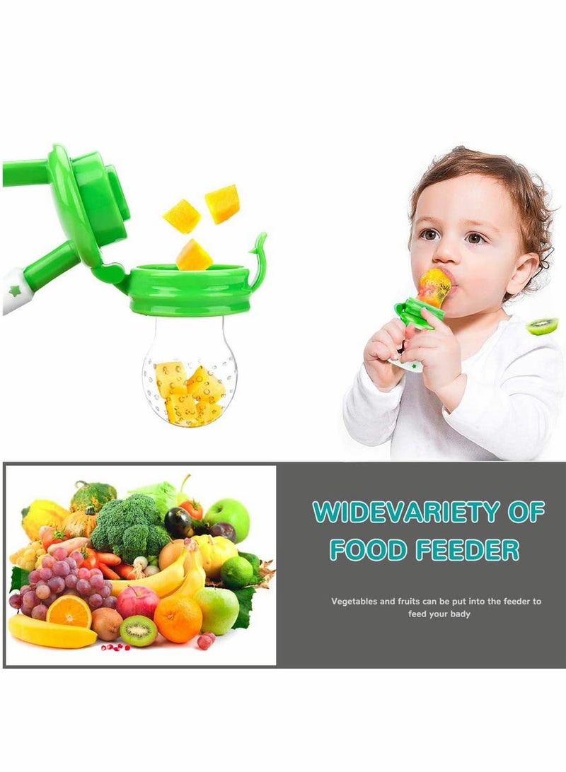 Baby Fruit Feeder Baby Food Feeder Fruit Feeder 4 Pack Infant Teething Toy Teether Pacifier Feeder Baby