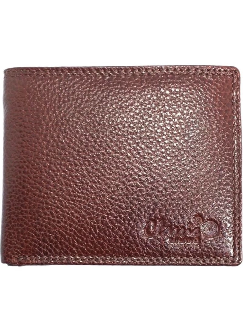 Classic Milano Genuine Leather Wallet Cow NDM G-71 (Brown) by Milano Leather