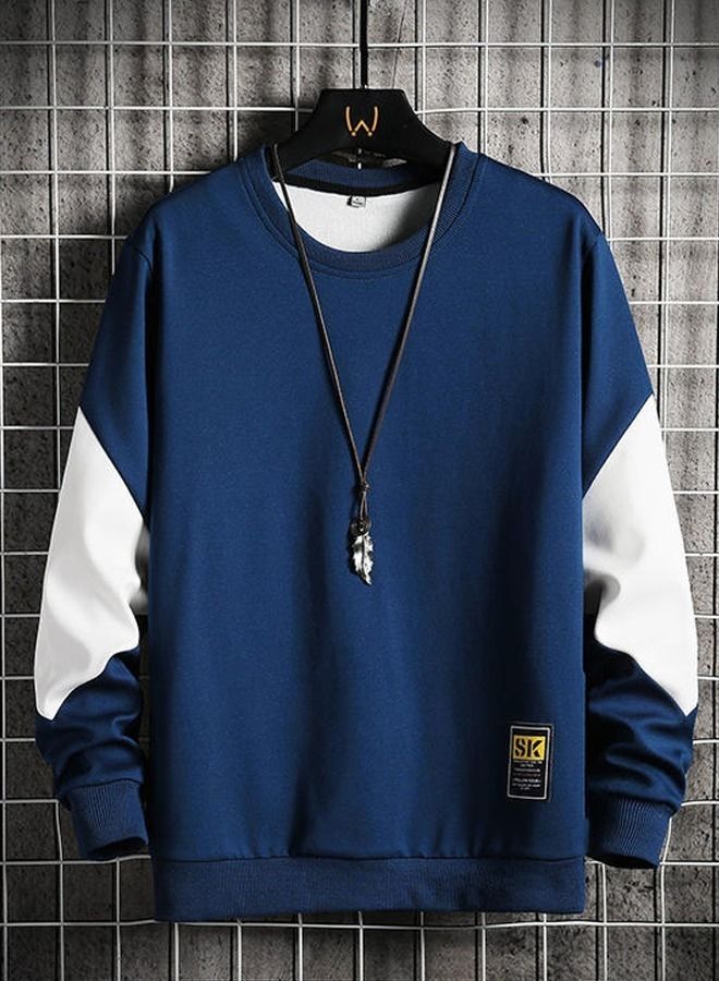 Men's Sweater Spring And Autumn Round Neck Casual Long Sleeve Bottomed Shirt Top