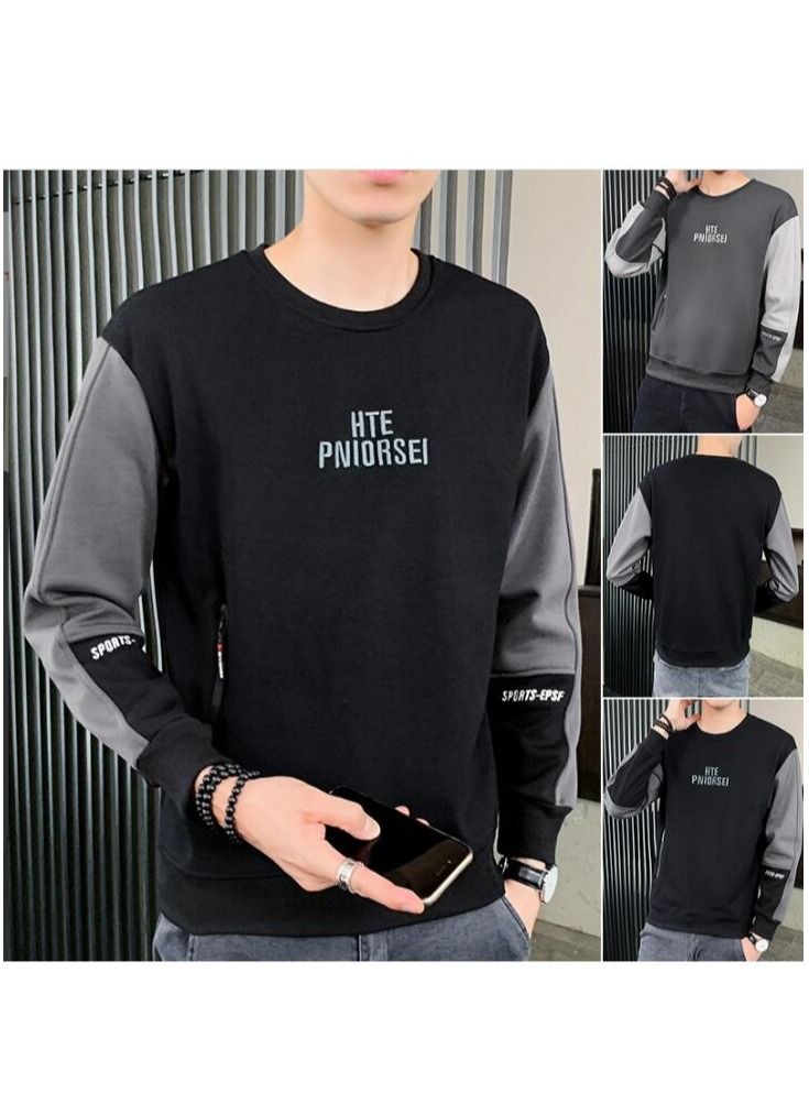 Men's Long Sleeved Sweater Trend Korean Youth Top T-Shirt Autumn 2021 New