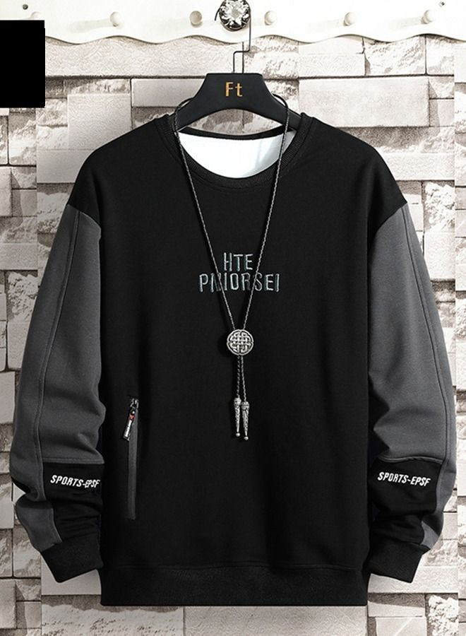 Men's Long Sleeved Sweater Trend Korean Youth Top T-Shirt Autumn 2021 New