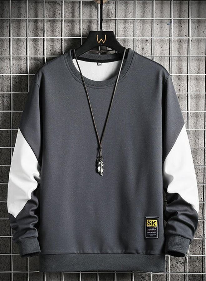 Men's Sweater Spring And Autumn Round Neck Casual Long Sleeve Bottomed Shirt Top