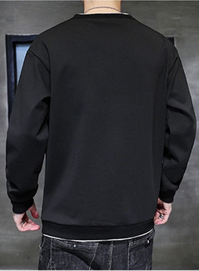 Men's Fashion Loose Long-Sleeved Sweater Round Neck