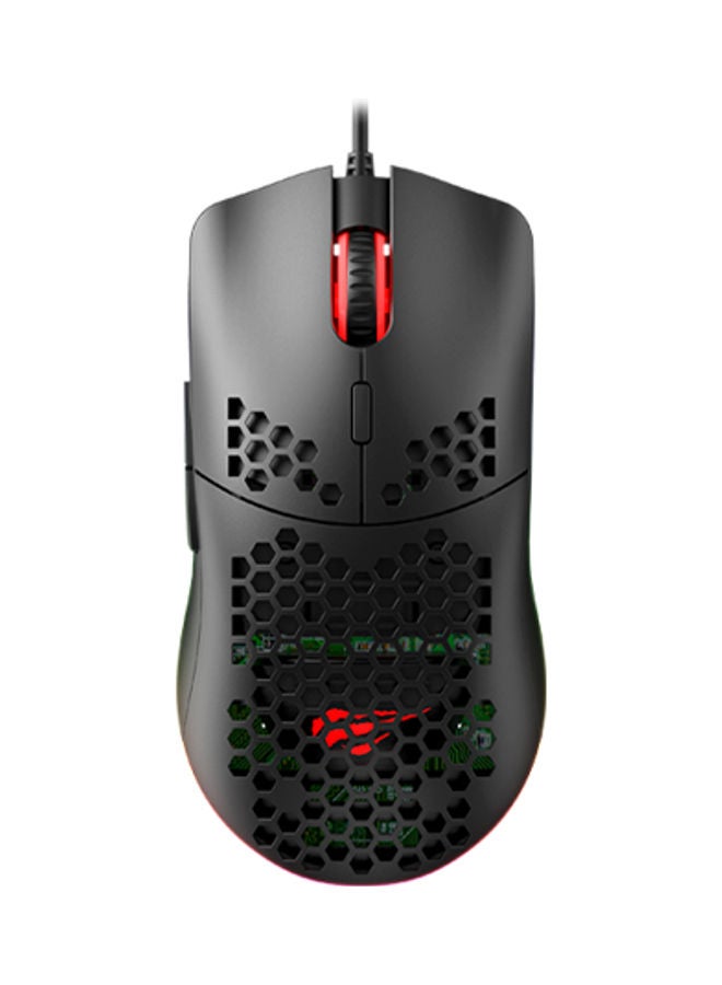 6-Buttons Gaming Mouse With RGB LED Black