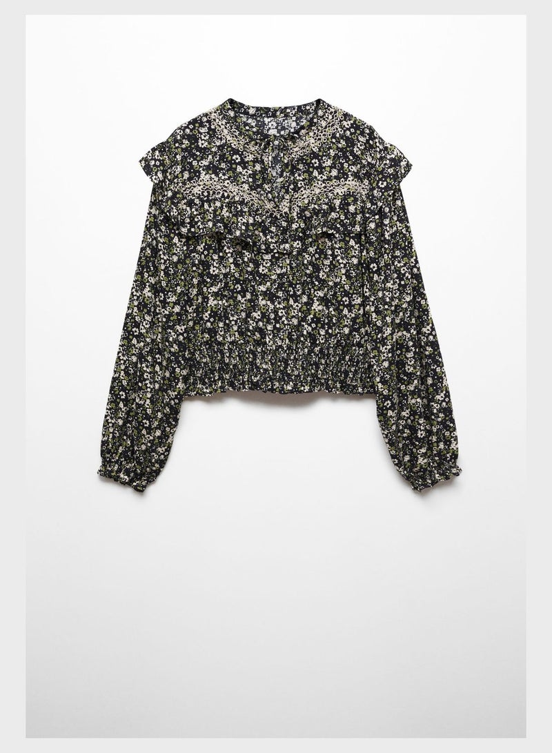 Youth Floral Print Blouse