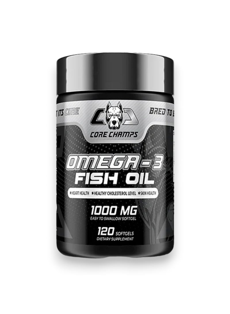 Omega-3 Fish Oil, 1000mg, 120 Softgels, 60 Servings