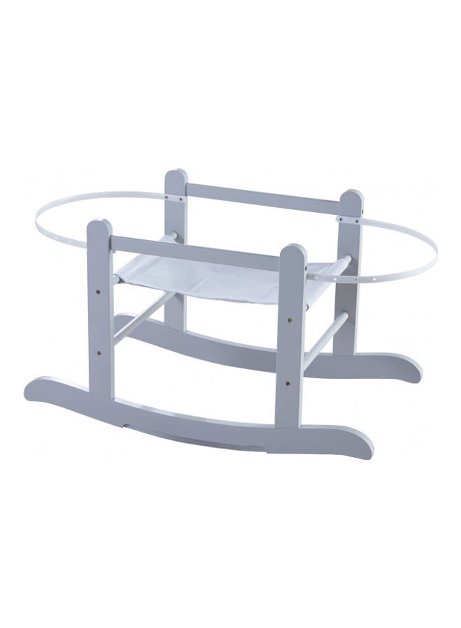 Wish Upon A Star Wicker Design Moses Basket With Rocking Stand