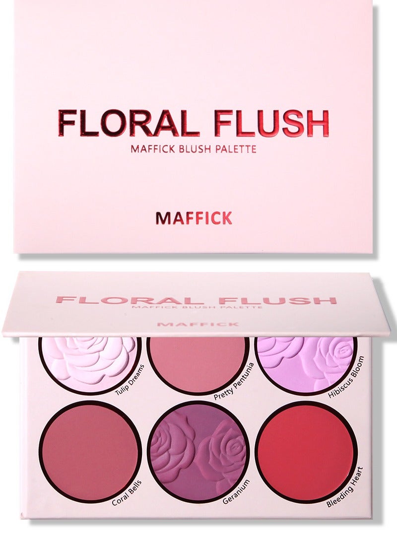 Maffick 8-Color Blush Palette,Eyeshadow Palette-Matte Pearl Finish for Diversified Vibrant Looks