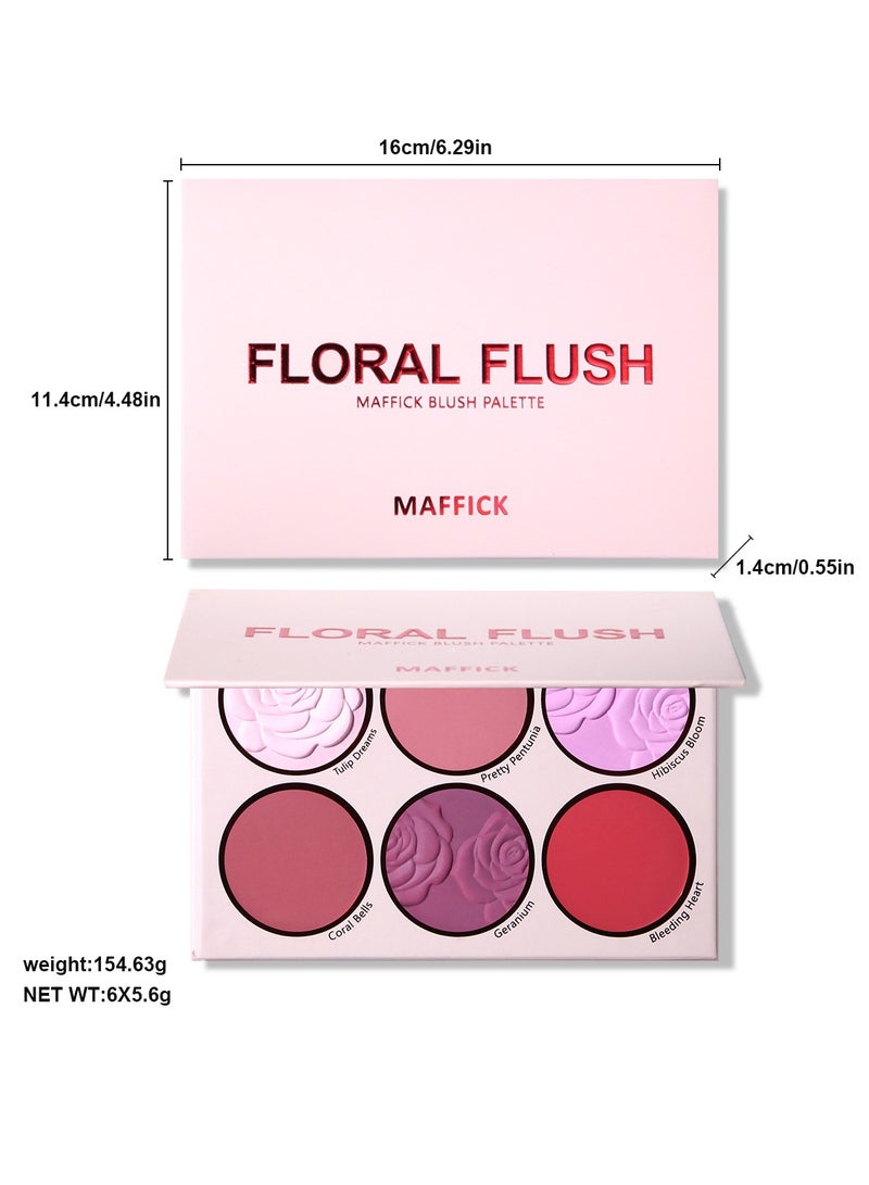 Maffick 8-Color Blush Palette,Eyeshadow Palette-Matte Pearl Finish for Diversified Vibrant Looks