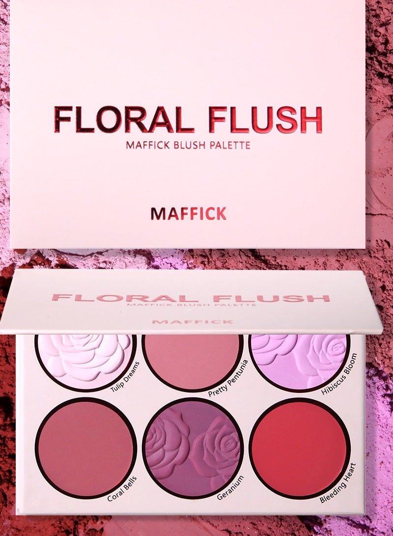 Maffick 8-Color Blush Palette,Eyeshadow Palette-Matte Pearl Finish for Diversified Vibrant Looks