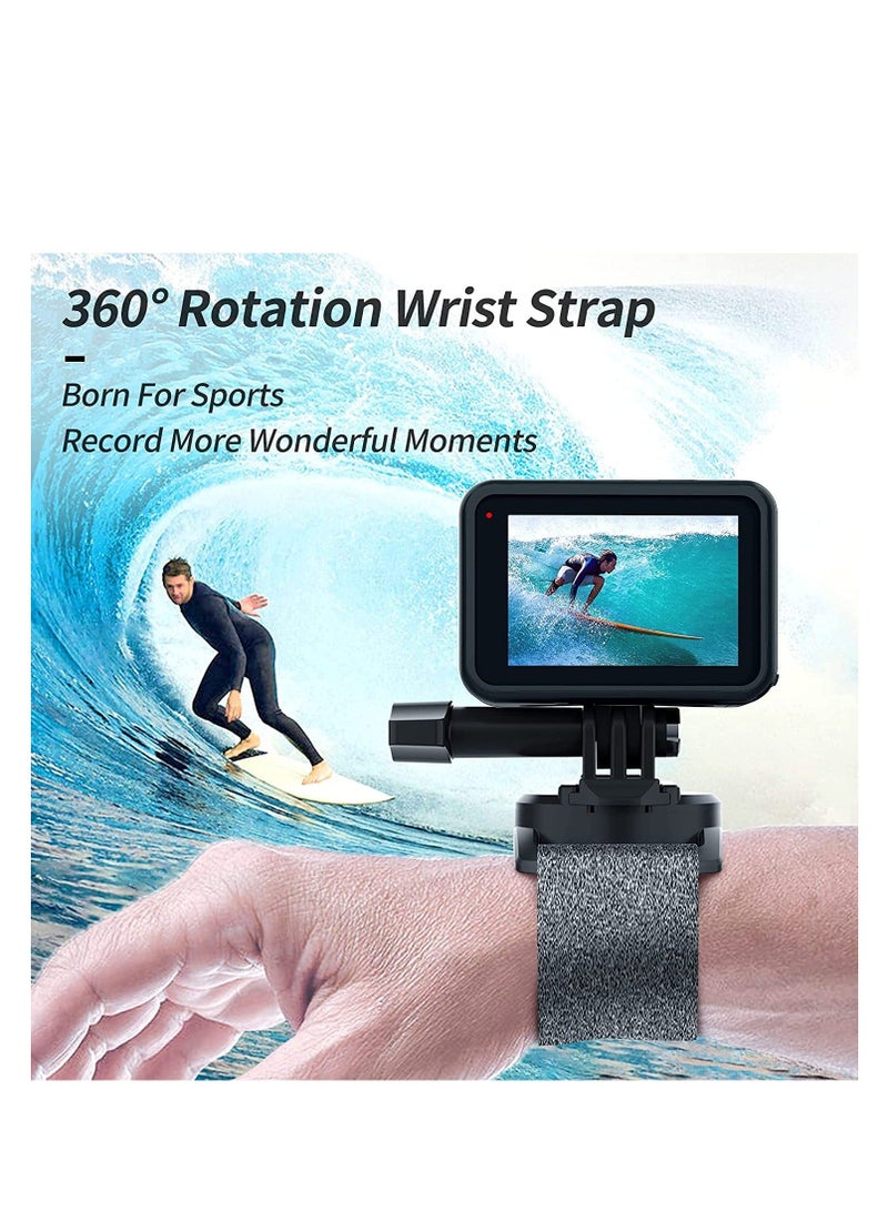 SYOSI Wrist Mount Strap 360 Rotation Arm Plam Ankle Band Holder Cycling for GoPro Max Hero 10 9 8 7 6 5 Insta360 One R X2 Go2 DJI Osmo Action 2 Camera Accessories
