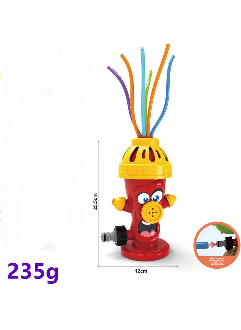 Sprinkler Fire Hydrant Water Spray Toys Outdoor Sprinkler Attaches To Garden Hose With Wiggle Tubes Backyard Spinning Water Toys Splashing Fun for Summer Day Toys Kids Gifts