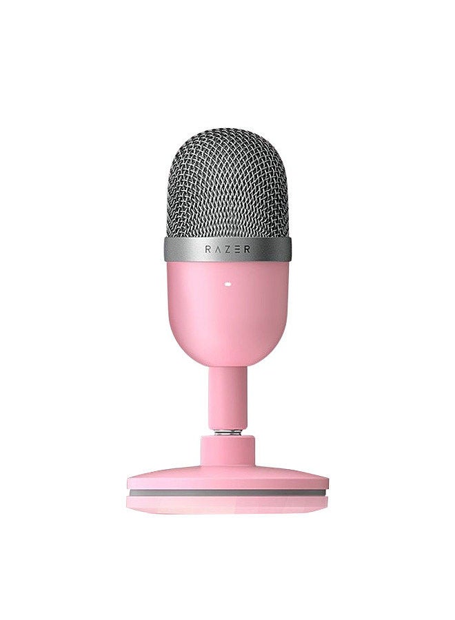 Mini USB Capacitor microphone Desktop desktop PC Karaoke game live microphone pink