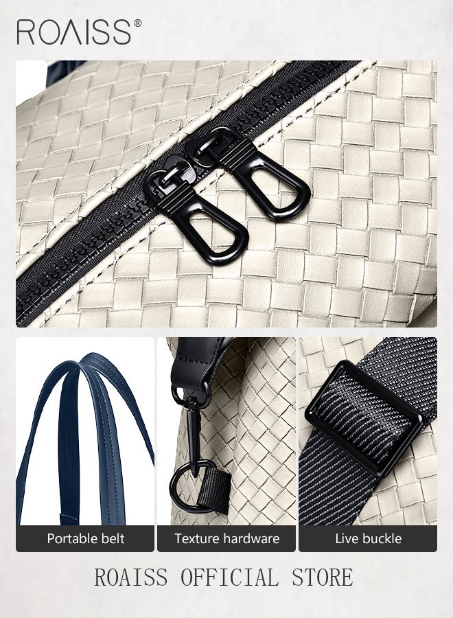 Large Capacity Travel Duffel Bag for Men and Unisex Colorblocked Sports Tote Gym Bags Short Distance Trip Luggage with Removable Hook