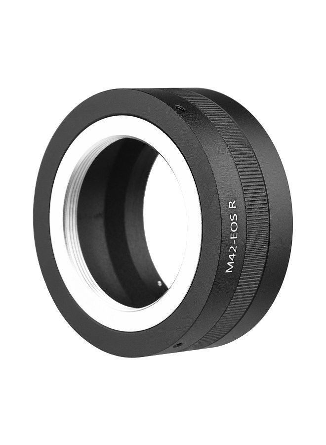 Manual Lens Mount Adapter Ring Aluminum Alloy for M42-Mount Lens to Canon EOS R/RP/Ra/R5/R6 RF-Mount Mirrorless Camera