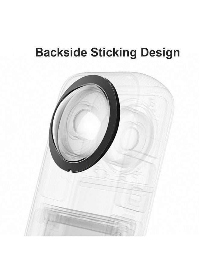 2pcs Panoramic Camera Lens Guards Lens Protective Cover Lens Protector Compatible with Insta360 X3 Camera