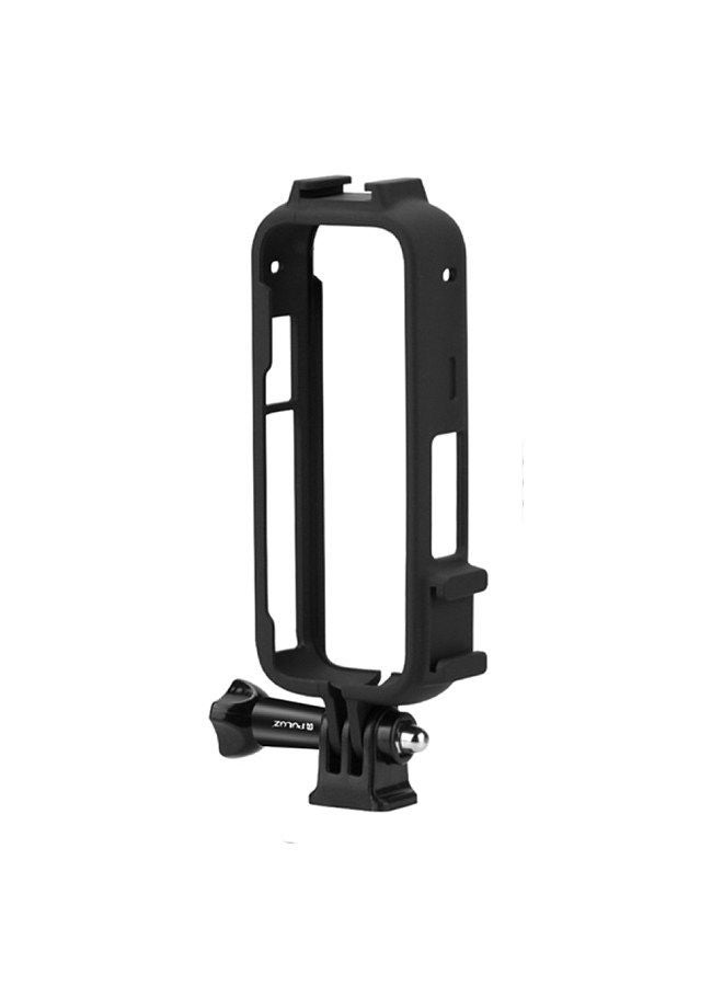 PULUZ Panorama Camera Protective Frame Video Cage with Dual Cold Shoe Tripod Adapter Mount Camera Vlog Accessories for Insta360 X3