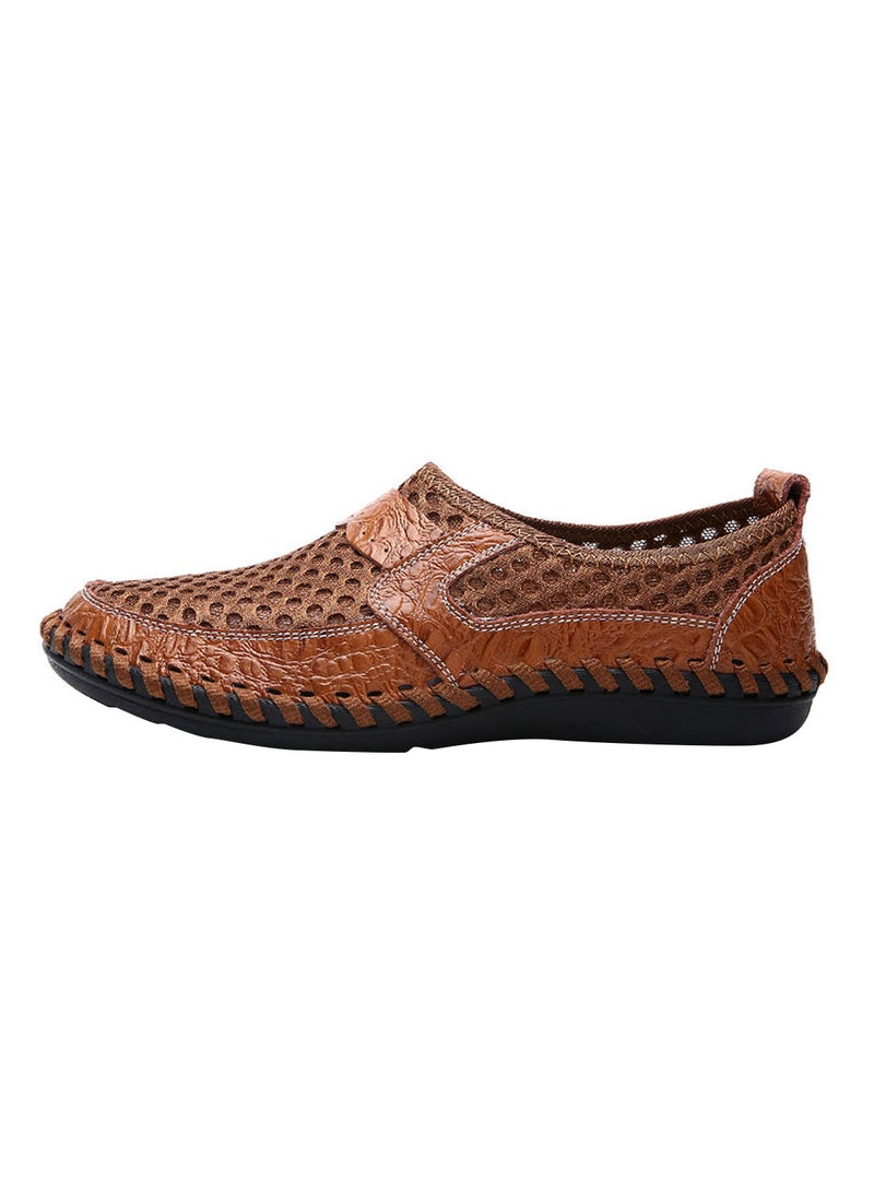 Leather Comfort Shoes Fatd-Ls-8923-Brown Brown/Black Brown/Black