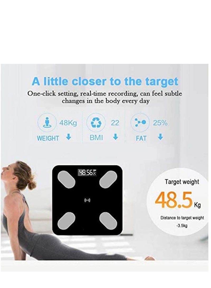 Weight Scales Smart Body Fat Body Composition Scales BMI Analyzer Bluetooth Electronic Weighing Scale, Body Composition Monitors with Smartphone App Useful Gift for Home Family