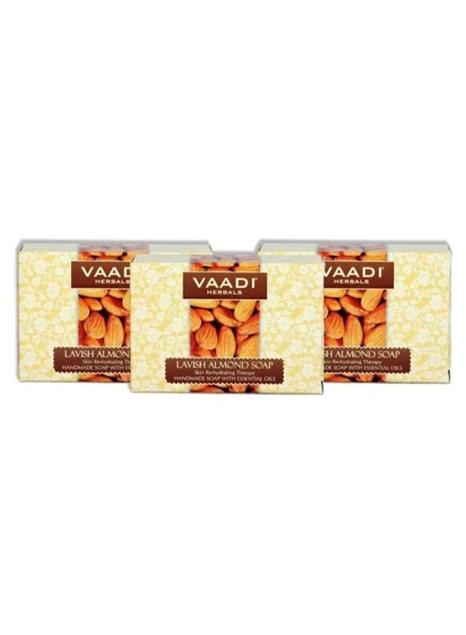 Pack Of 3 Almond Soap 3 x 75grams