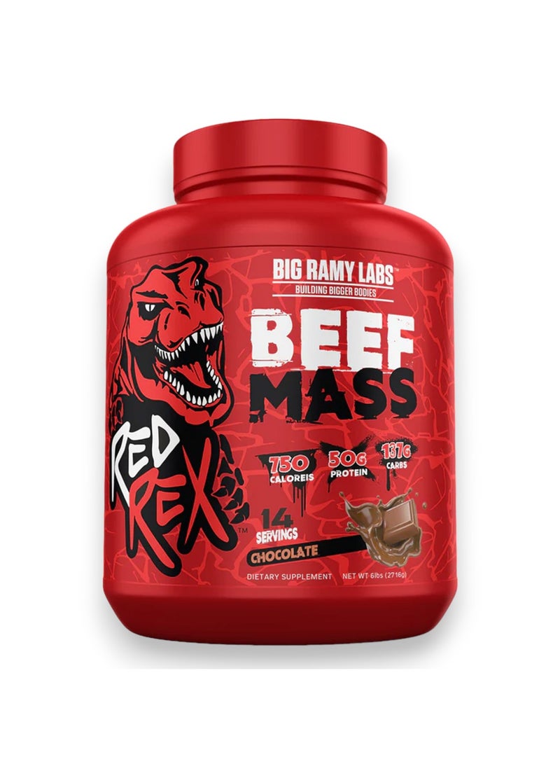 Red Rex Beef Mass, Chocolate Flavour, 6 LB