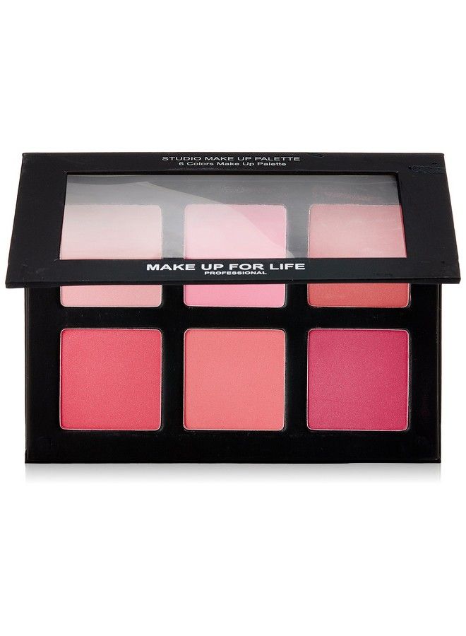 Professional 6 Colors Studio Blush Palette 02 Multi 25G