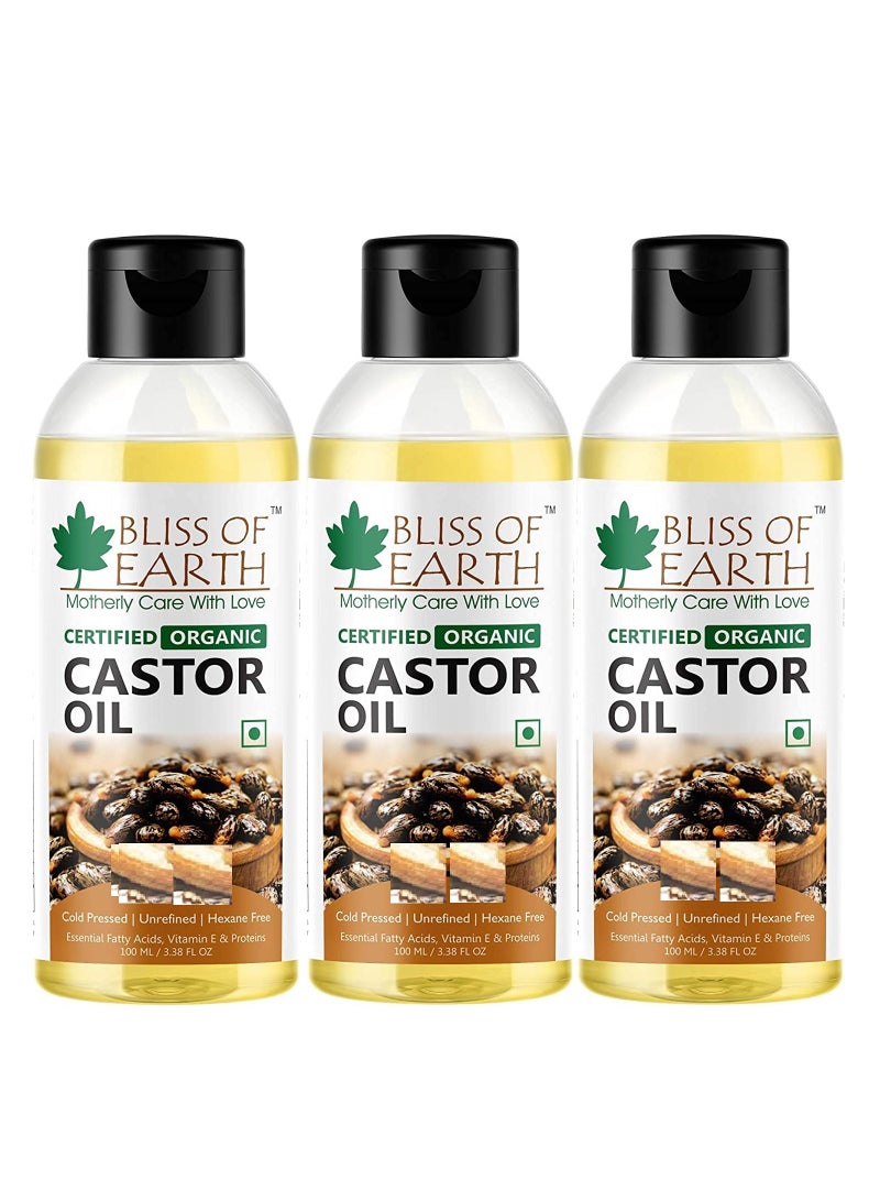 Organic Castor Oil pack of 3