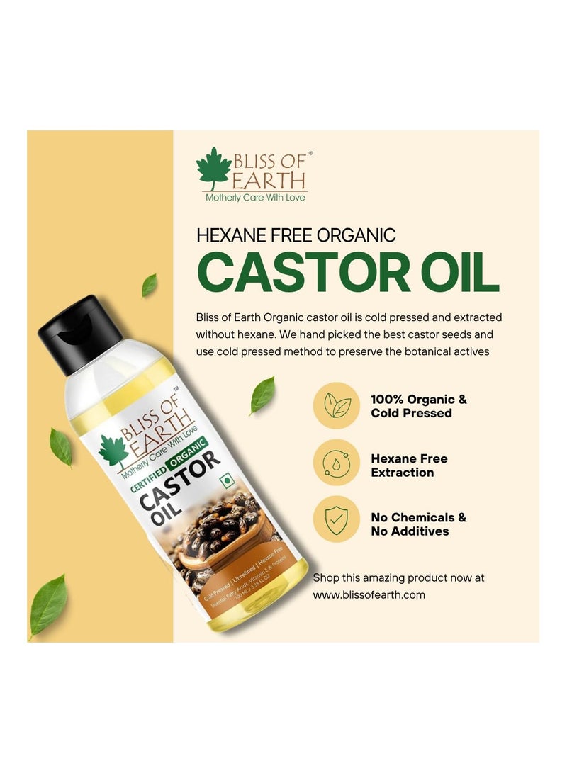 Organic Castor Oil pack of 3