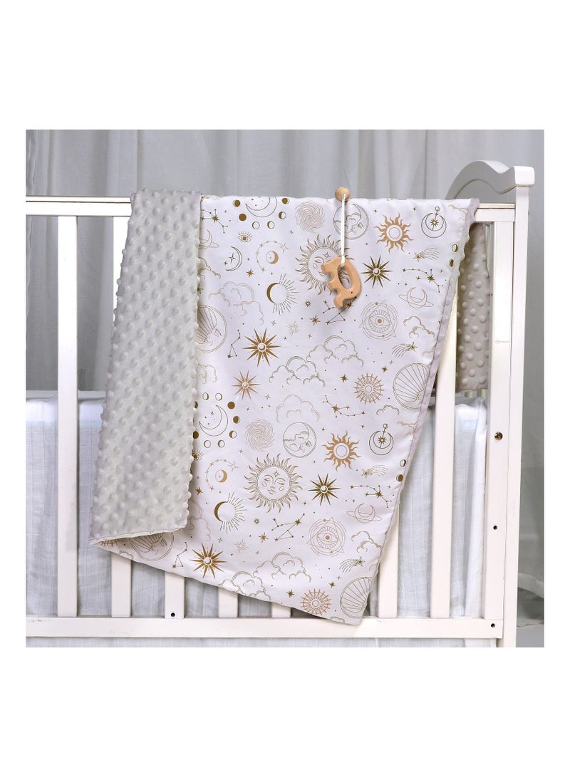 Baby Blankets Unisex Newborn, Super Soft Comfy Blankets, for Toddler Nursery Bed Stroller Crib Shower Gifts 30 x 40 Inch