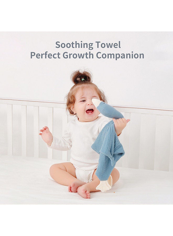 Cute Animal Security Blankets for Babies Soft Cotton Loveys for Babies Soothing Towel Uni Breathable