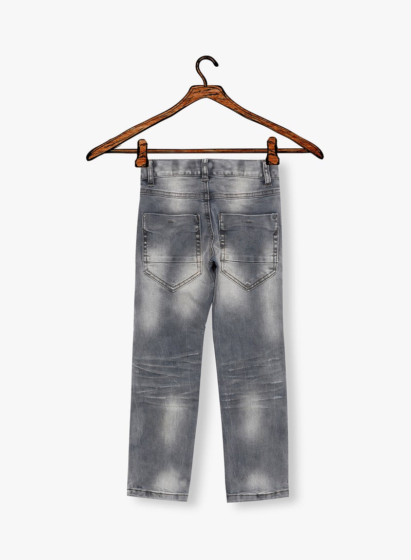 Distressed X-Slim Jeans Grey