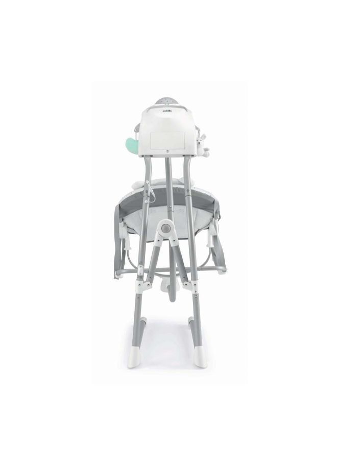 Portable Evo Baby Infant Swing With Support And Safety, 0 - 9 Kg - Grey Teddy