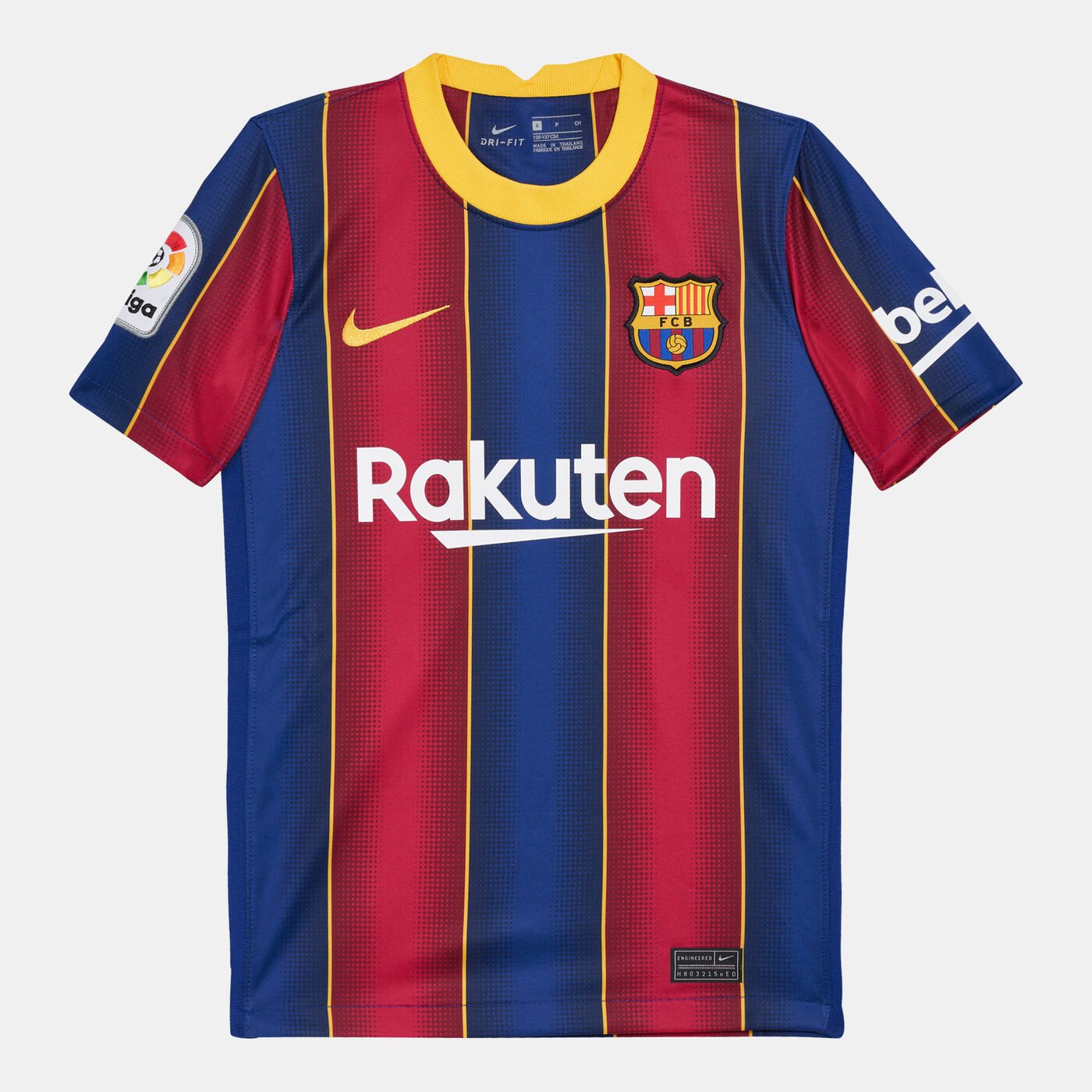 Kids' F.C. Barcelona Stadium Home Jersey - 2020/21 (Older Kids)