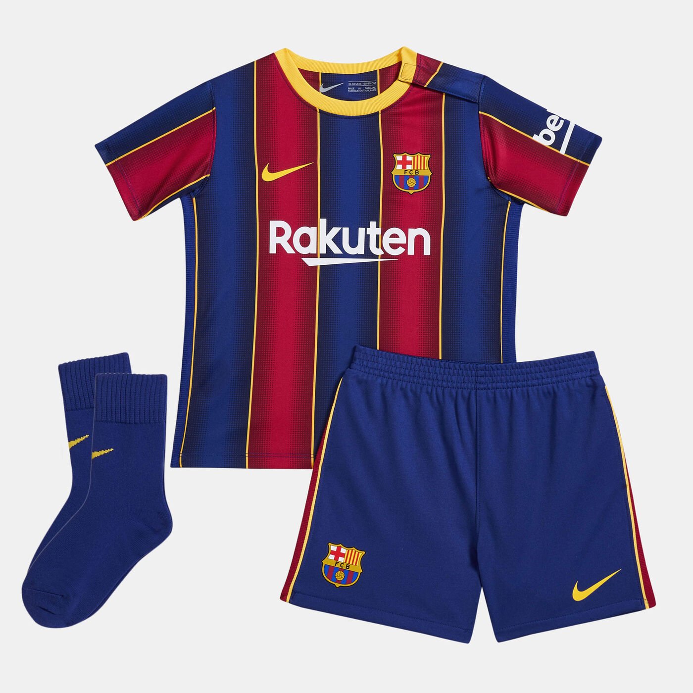 Kids' F.C. Barcelona Stadium Home Football Kit - 2020/21 (Baby & Toddler)