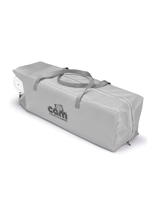 Lettino Daily Plus Travel Cot - Grey - Compact Go-Anywhere Travel Cot, From 0 To 36 Months, 2 Castors, Travel Bag, Compact Folding, Large Pocket, Baby Bed, Baby Cot
